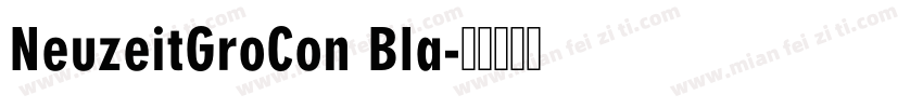 NeuzeitGroCon Bla字体转换